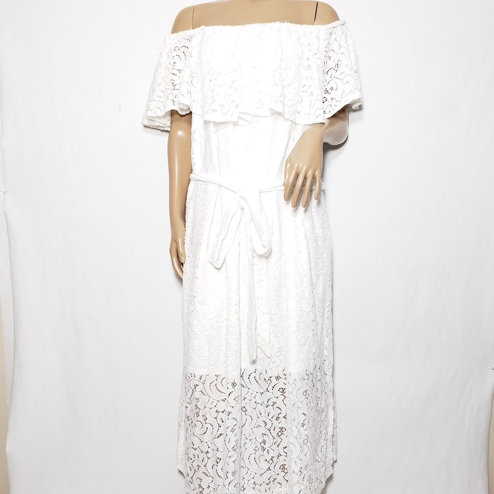 Lane Bryant White Lace Dress